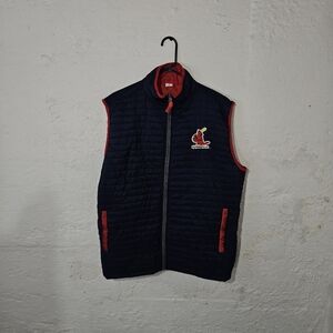 St Louis Cardinals Puffer Vest Adult XL Blue Stadium Giveaway Lightweight Jacket